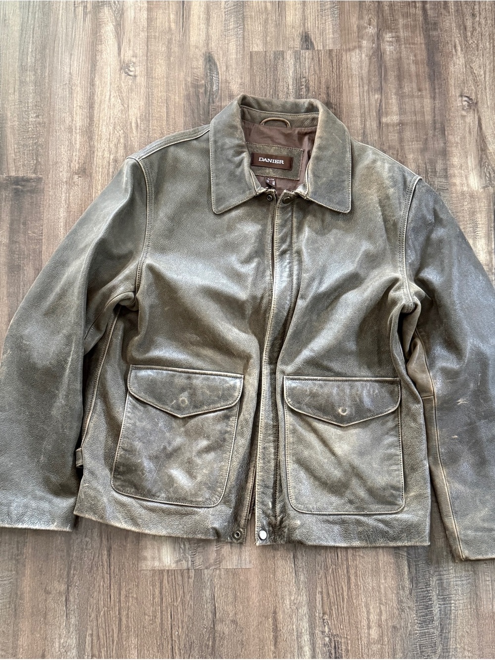 Vintage Danier Genuine Leather Field Jacket Men’s Adventure Style